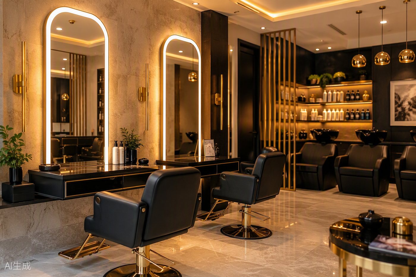 Salón de belleza moderno aliado de BlouGlow
